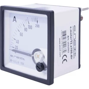 Амперметр щитовий e.meter72.a100.dir АС 100A пряме вмикання 72х72мм