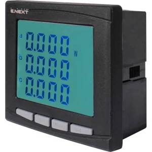 Аналізатор параметрів мережі e.meter.pro.96.m.lcd 96х96мм, АС 230В, 5А, 0-450В, RS-485