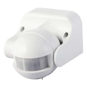 Датчик руху інфрачервоний e.sensor.pir.09.white(білий), 180°, IP44