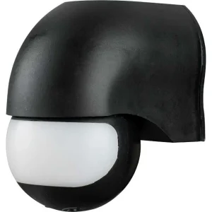 Датчик руху інфрачервоний e.sensor.pir.12.black(чорний), 180°, IP44