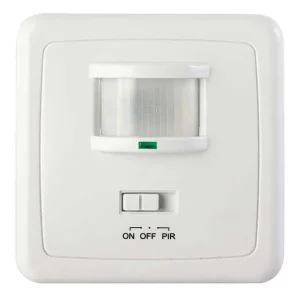 Датчик руху інфрачервоний настінний, прихованого монтажу e.sensor.pir.01B.white(білий), 160°, IP20