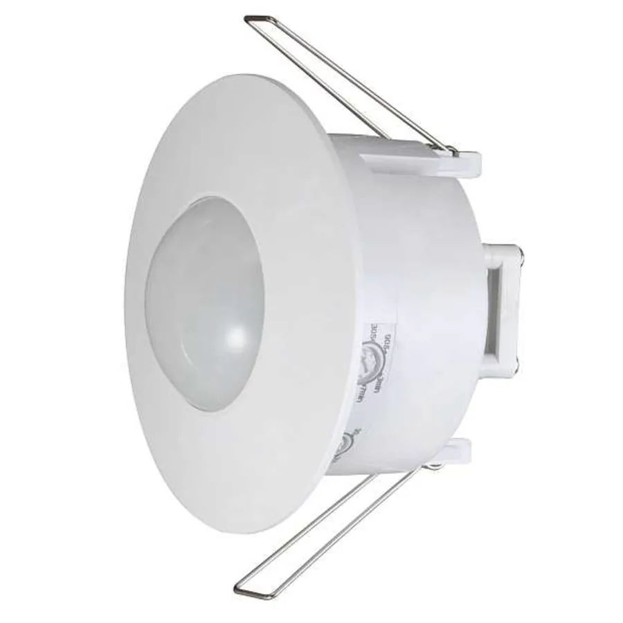 Датчик руху інфрачервоний стельовий, що вбудовується e.sensor.pir.42.white(білий), 360°, IP20
