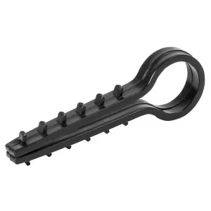Дюбель - ялинка 10 mm для круглого проводу e.metiz.dowel.fir.black.10, чорний 100 шт.