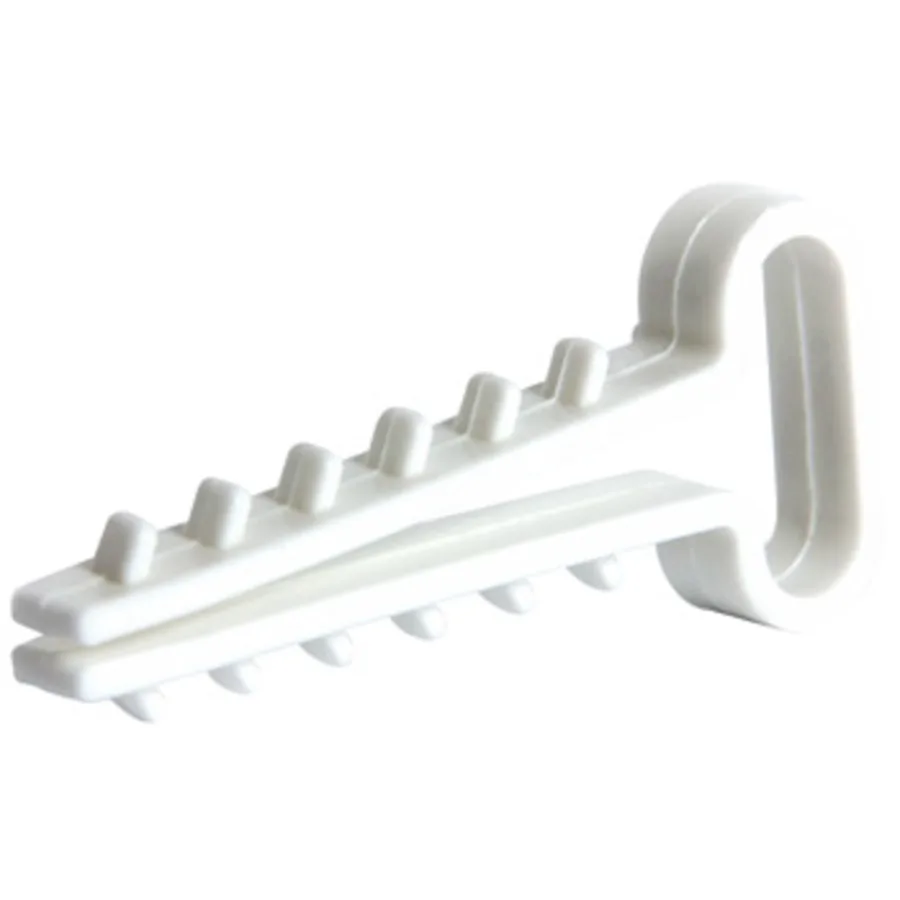 Дюбель - ялинка 8 mm для плоского проводу e.metiz.dowel.flat.fir.8, 100 шт.