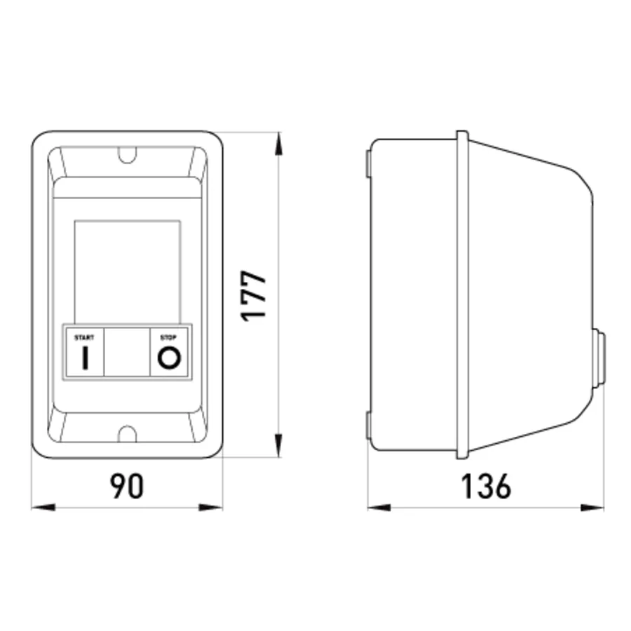 Електромагнітний пускач e.industrial.ukq.12mb.230V
