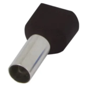 Ізольований наконечник e.terminal.stand.te.2.1.5.black (TE1512 black) 2x1,5 кв.мм, чорний, 100шт