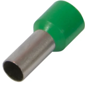 Ізольований наконечник втулковий e.terminal.stand.e2508.green 2,5 кв.мм, зелений, 100шт