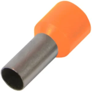 Ізольований наконечник втулковий e.terminal.stand.e4009.orange 4,0 кв.мм, помаранчевий, 100шт