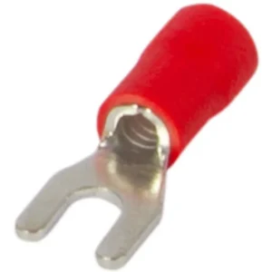 Ізольований наконечник вилковий e.terminal.stand.sv.5,5.8.red 4-6 кв.мм, червоний, 100шт