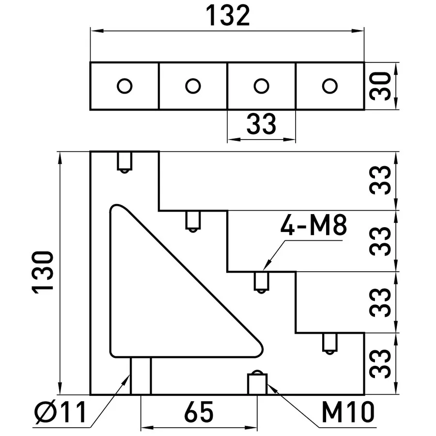Ізолятор ступінчатий e.step.ct4-30 450A