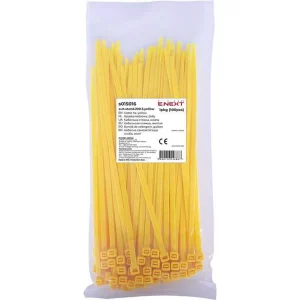 Кабельна стяжка e.ct.stand.200.3.yellow (100шт), жовта