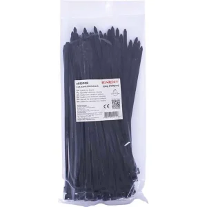 Кабельна стяжка e.ct.stand.200.5.black (100шт), чорна