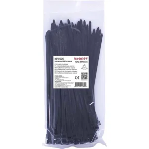 Кабельна стяжка e.ct.stand.280.4.black (100шт), чорна