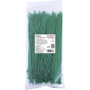 Кабельна стяжка e.ct.stand.280.4.green (100шт), зелена
