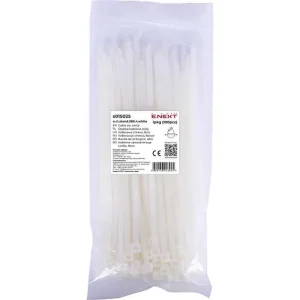 Кабельна стяжка e.ct.stand.280.4.white (100шт), біла