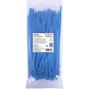 Кабельна стяжка e.ct.stand.300.8.blue (100шт), синя