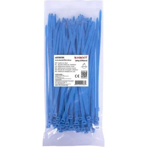 Кабельна стяжка e.ct.stand.370.4.blue (100шт), синя