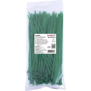 Кабельна стяжка e.ct.stand.60.3.green (100шт), зелена