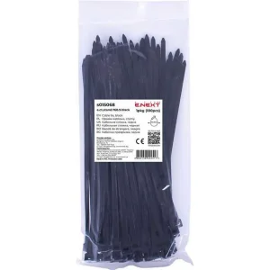 Кабельна стяжка e.ct.stand.760.9.black (100шт), чорна