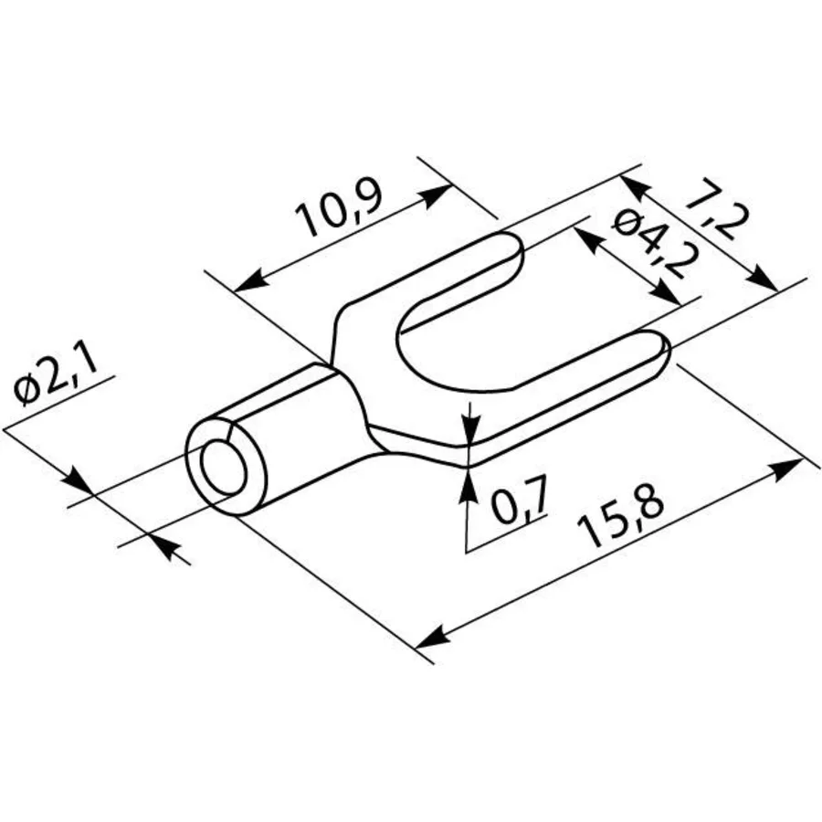 Кабельні наконечники SV 2-4 (100 шт.)