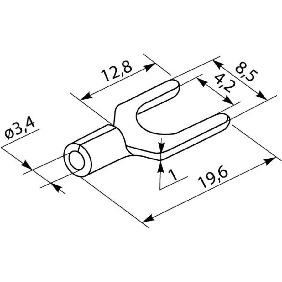 Кабельні наконечники SV 5,5-4 (100 шт.)