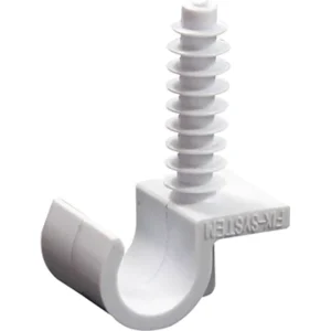 Кліпса e.pipe.uni.clip.stand.14 для труби д.14 універсальна з дюбелем
