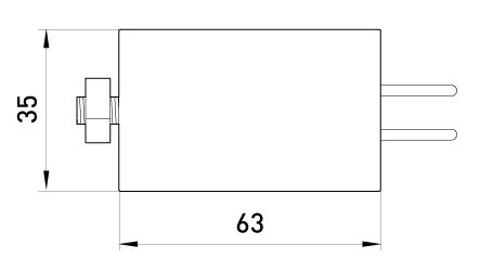 Конденсатор capacitor.18, 18 мкФ - габаритні розміри