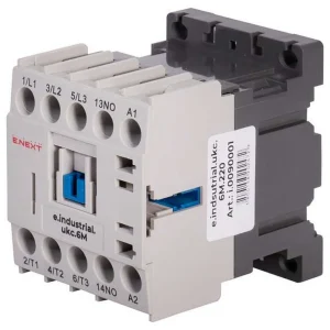 Контактор e.industrial.ukc.6M.220, 6А, 220В, no, малогабаритний