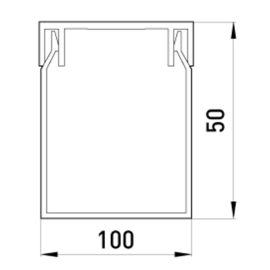 Короб пластиковий перфорований e.trunking.perf.stand.65.65, 65х65мм, 2м