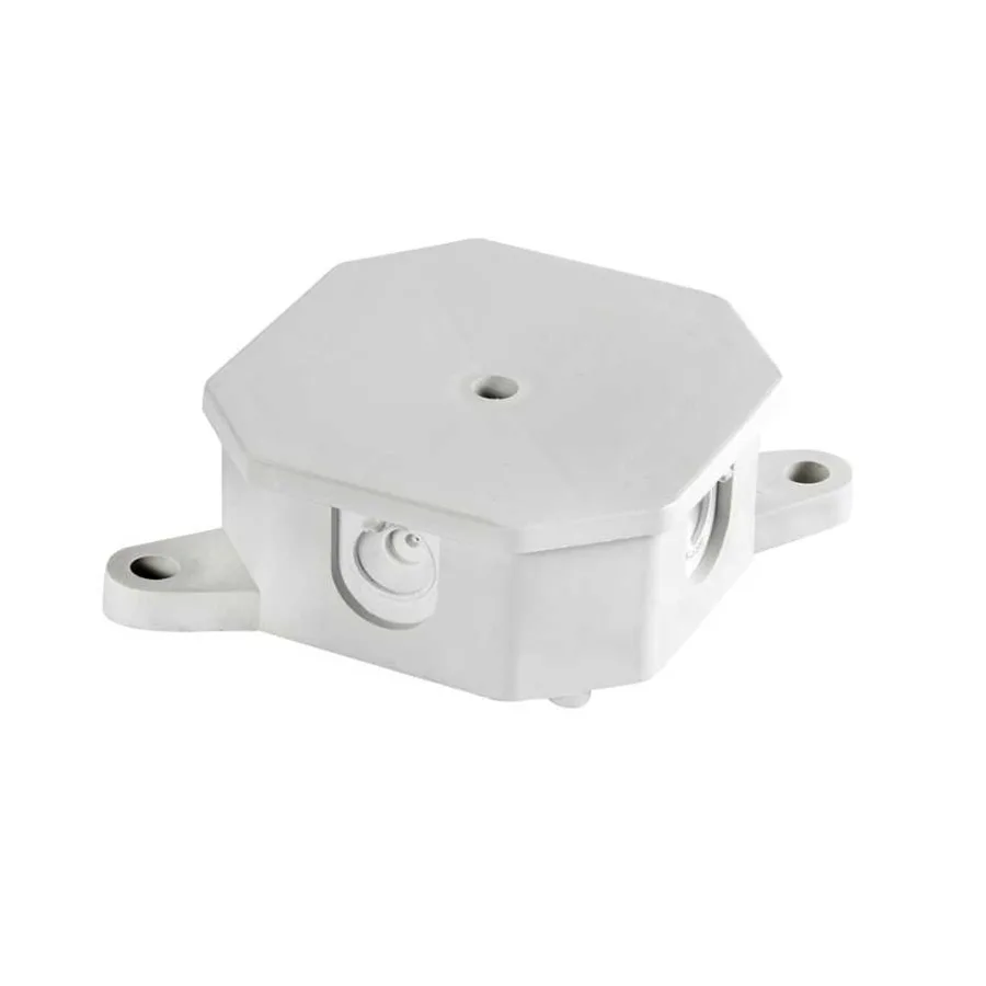 Коробка розподільча e.db.stand.r2.85x85x35K з клемником, 85х85х35 мм, IP 44, Р 2, зовнішня