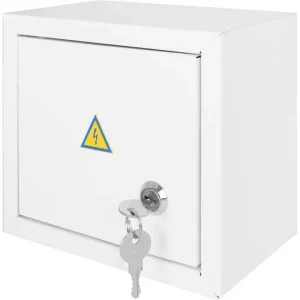 Корпус e.mbox.stand.n.06.z металевий, під 6 мод., навісний, з замком