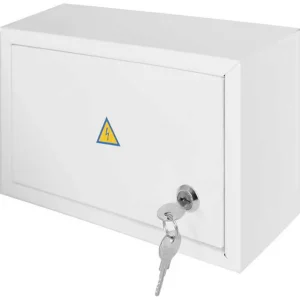 Корпус e.mbox.stand.n.12.z металевий, під 12 мод., навісний, з замком