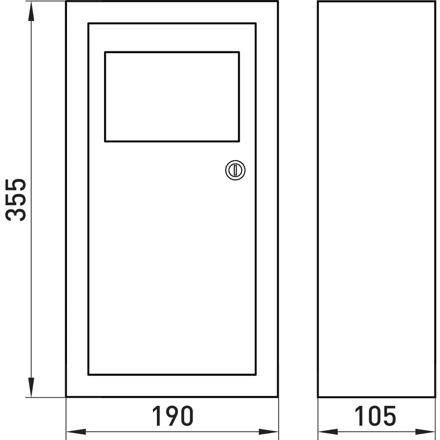 Корпус e.mbox.stand.n.f1.08.z.е металевий, під 1-ф. електронний лічильник, 8 мод., навісний, з замком.