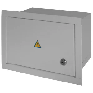 Корпус e.mbox.stand.w.08.z металевий, під 8 мод., що вбудовується, з замком