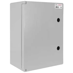 Корпус удароміцний з АБС-пластика e.plbox.300.400.165.24m.blank, 300х400х165мм, IP65 з панеллю під 24 модулі