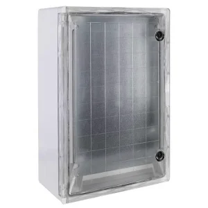Корпус удароміцний з АБС-пластика e.plbox.400.600.200.tr, 400х600х200мм, IP65 з прозорими дверцятами