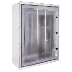Корпус удароміцний з АБС-пластика e.plbox.600.800.260.tr, 600х800х260мм, IP65 з прозорими дверцятами