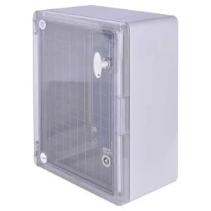 Корпус з ABS-пластику e.plbox.pro.p.40.30.17.tr з прозорими дверцятами 400x300x170мм ІР65