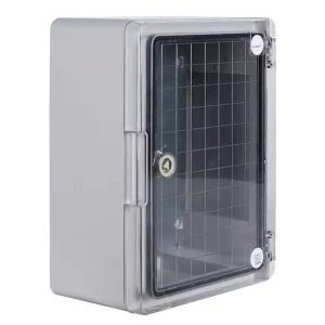 Корпус з ABS-пластику e.plbox.pro.p.40.30.21.tr з прозорими дверцятами 400x300x210мм ІР65
