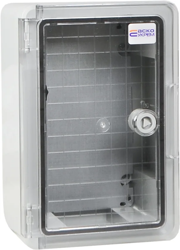 Корпус з АБС-пластику, прозорі дверцята, 20*30*13, ІР65, серії UBox
