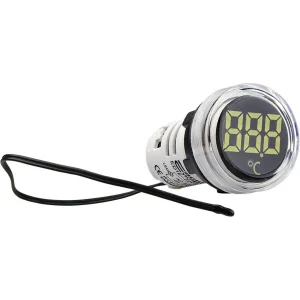 Круглий цифровий вимірювач температури ED16-22WD -25С - 150С (білий)