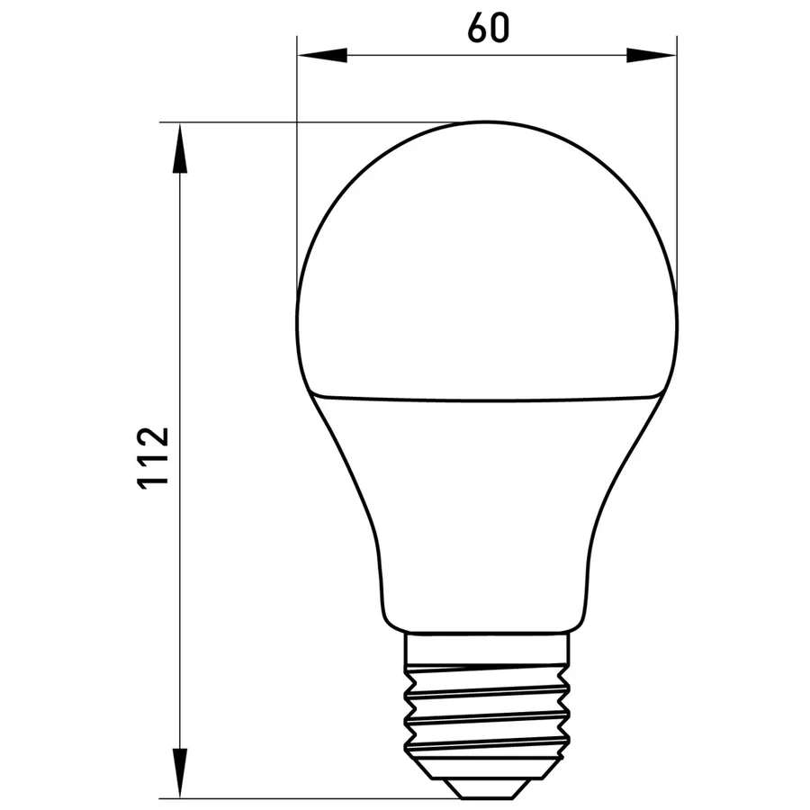 Лампа світлодіодна e.LED.lamp.A60.E27.12.3000, 12Вт, 3000К