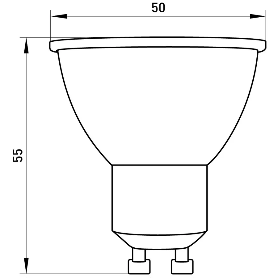 Лампа світлодіодна e.LED.lamp.GU10.5.4000, 5Вт, 4000К