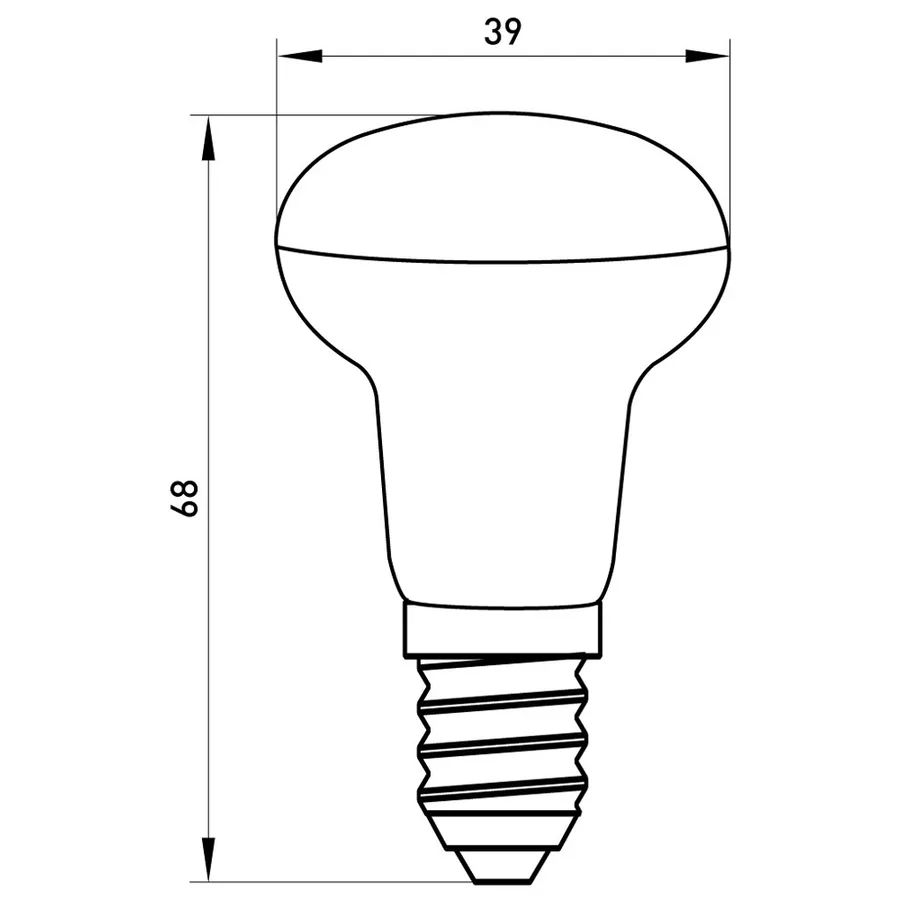 Лампа світлодіодна e.LED.lamp.R39.E14.4.4000, 4Вт, 4000К