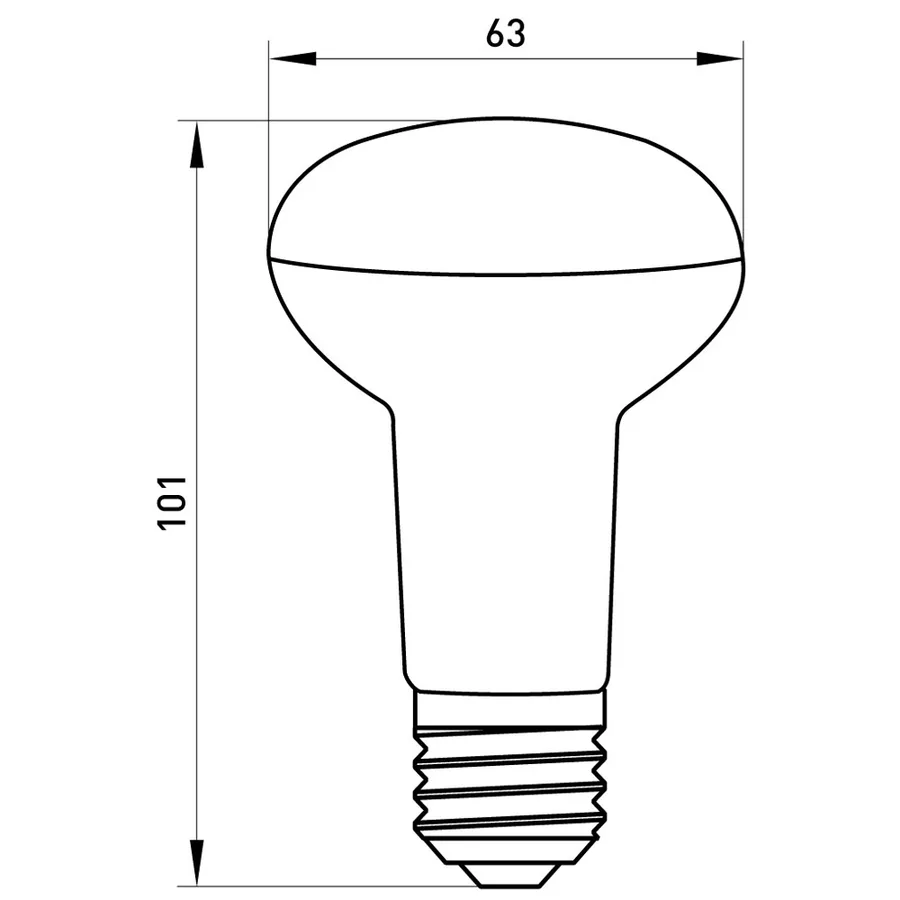 Лампа світлодіодна e.LED.lamp.R63.E27.10.4000, 10Вт,4000К