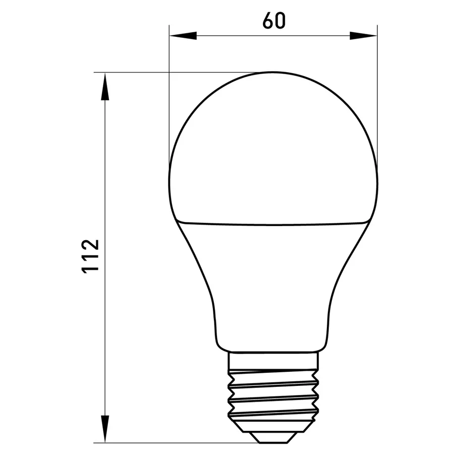 Лампа світлодіодна e.LED.lamp.stand.A60.E27.10.4000, 10Вт, 4000К 110лм/Вт