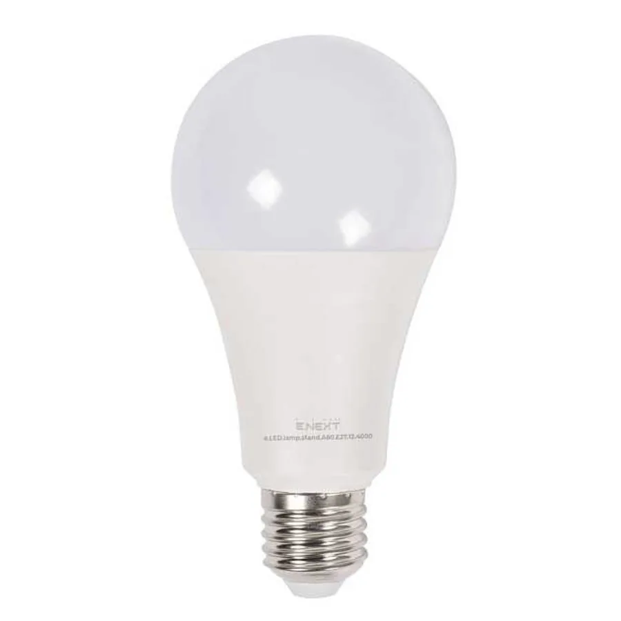 Лампа світлодіодна e.LED.lamp.stand.A60.E27.12.4000, 12Вт, 4000К 110лм/Вт