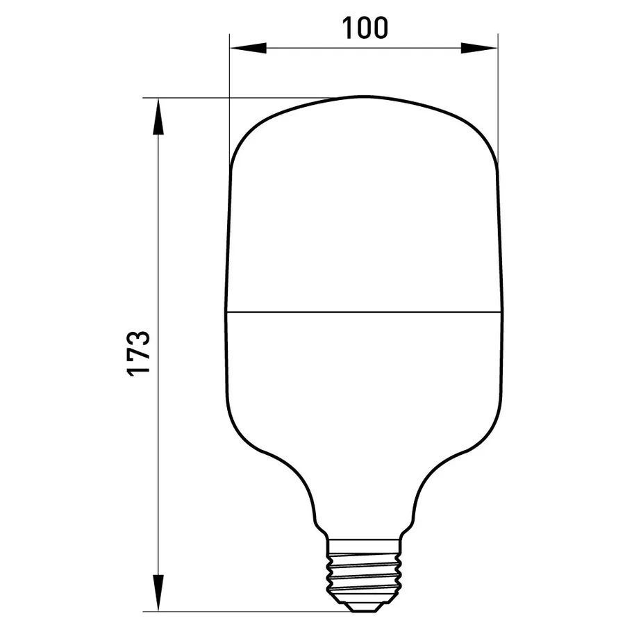 Лампа світлодіодна e.LED.lamp.stand.HP.E27.28.6500, 28Вт, 6500К 110лм/Вт
