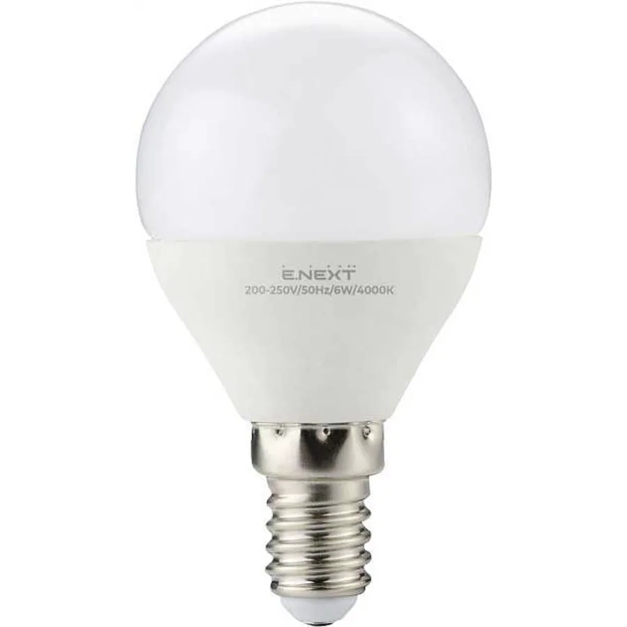 Лампа світлодіодна e.LED.lamp.stand.P45.E14.6.4000, 6Вт, 4000К 110лм/Вт