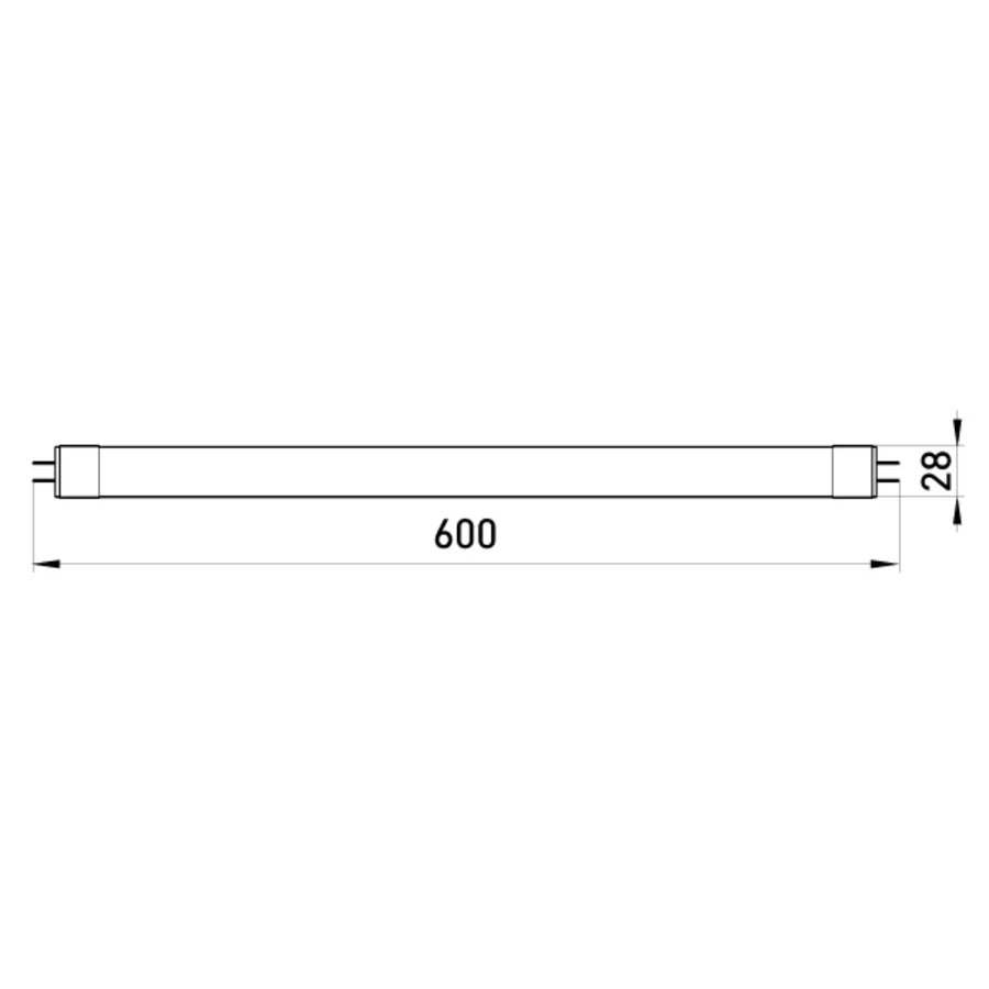 Лампа світлодіодна лінійна e.save.LED.Eco.T8.60.G13.10.6500, під патрон G13, довжина 60см, 10Вт, 6500К